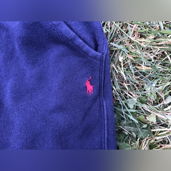 Polo Ralph Lauren Performance Pants Boys XL 18-20 Navy Jogger Sweatpants Fleece - Picture 3 of 6